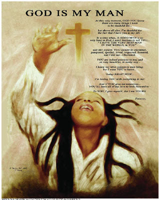 God Is My Man by Batteryman | 21 1/2 x 18 Fine Art Print