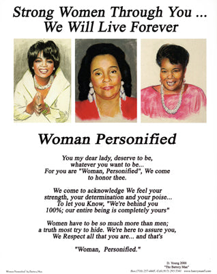 Woman Personified (mini) by Batteryman | 10 x 8 Fine Art Print