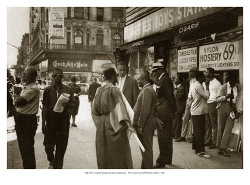 Harlem, 1962: 7th Avenue & 125th Street (depicts Malcolm X, Captain