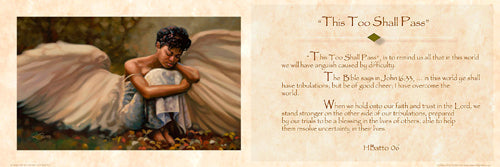 Framed Art This Too Shall Pass: Statement by Henry Lee Battle | 12 x 36