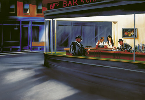 Hip Hop Café by Jay Martin | 24 x 36 Fine Art Print