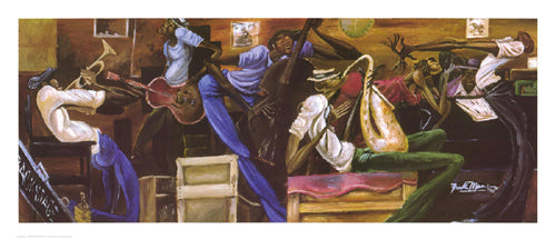 Backstage by Frank Morrison | 16 1/2 x 38 1/4 Fine Art Print