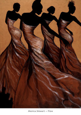 Framed Art Flow by Monica Stewart | 34 x 24 1/2