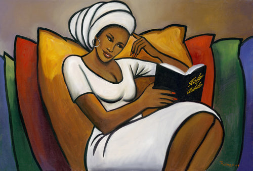 Framed Art Afternoon Reader by Romeo | 24 x 26
