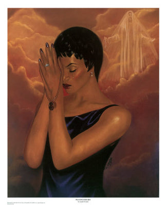 Framed Art Praying for Him by Laurie Cooper | 27 x 22