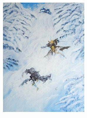 Jammin' da Chute by Annie Lee | 31 1/8 x 22 1/2 Fine Art Print