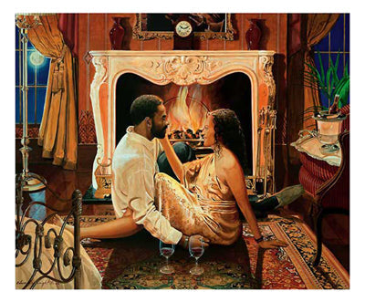 Framed Art Hearts of Fire by Edward Clay Wright | 24 x 30