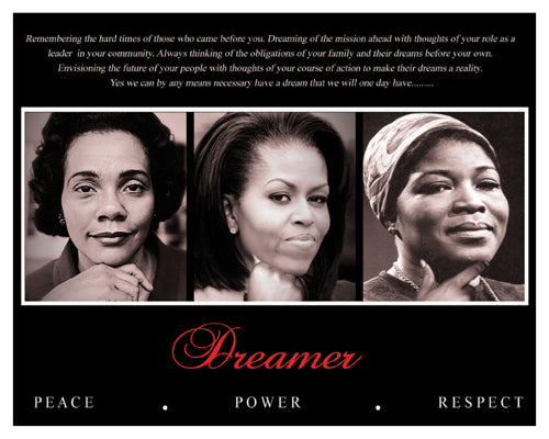 Dreamer (Trio): Peace, Power, Respect Wall Art | 8 x 10 Fine Art Print