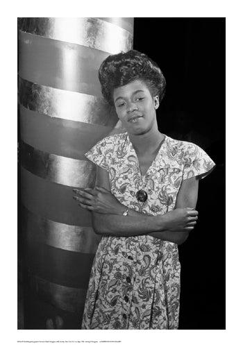 Framed Art Sarah Vaughan, Café Society (Column) by William Gottlieb