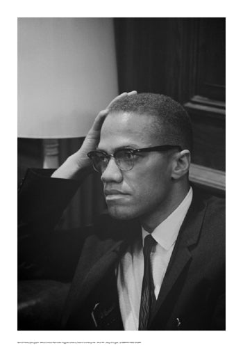 Framed Art Malcolm X at MLK Press Conference, Washington DC, March, 1964 by Ma...
