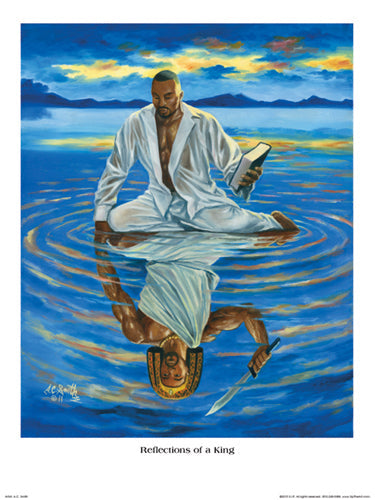 Framed Art Reflections of a King by A.C. Smith | 24 x 18