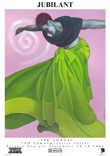 Framed Art Jubilant by Cbabi Bayoc | 34 x 24