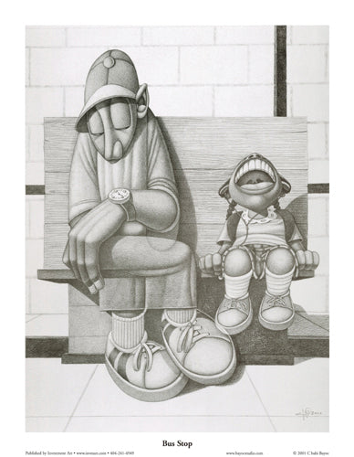 Bus Stop by Cbabi Bayoc | 27 x 21 Fine Art Print