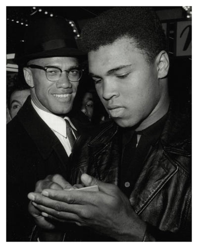 Muhammad Ali and Malcolm X, NYC, March 1, 1964 Wall Art