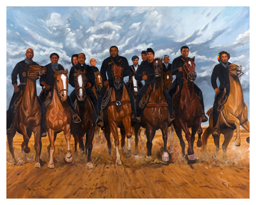 Framed Art Freedom Riders by Kolongi Brathwaite | 8 x 10