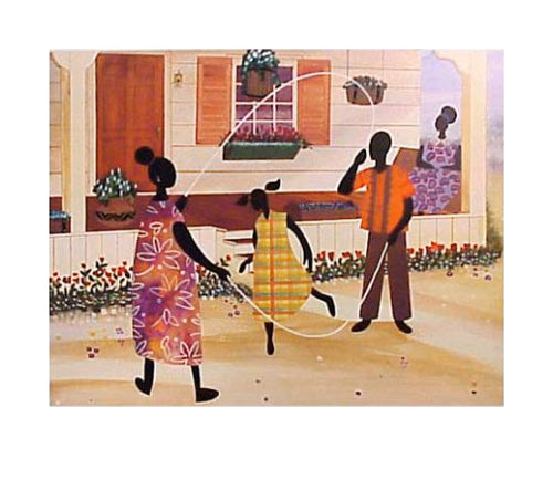 Jump Rope by Bryan Greene | 19 7/8 x 23 Fine Art Print