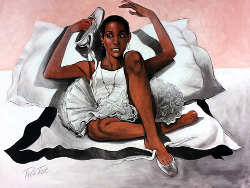 Framed Art Relaxing Ballerina by Henry C. Porter | 24 x 32