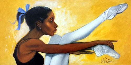 Sitting Ballerina (mini) by Henry C. Porter | 8 x 16 Fine Art Print