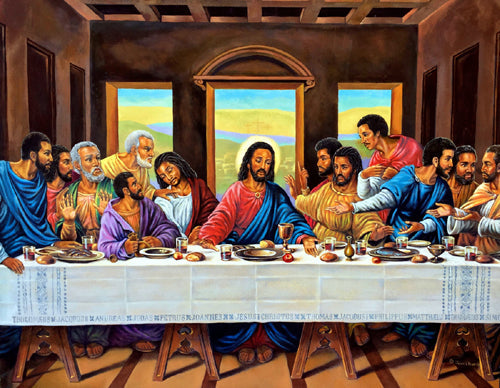 Framed Art The Last Supper by Jean Francois | 24 x 36