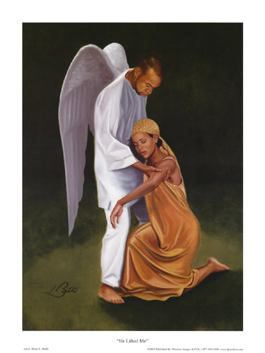 He Lifted Me by Henry Lee Battle | 16 x 12 Fine Art Print