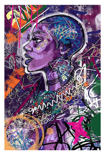Framed Art Black Is Love by Justin Copeland | 32 x 21 ¾