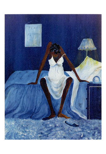 Framed Art Blue Monday (notecard) by Annie Lee | 8 x 5 ½