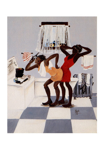 Framed Art Primpin’ (notecard) by Annie Lee | 8 x 5 ½