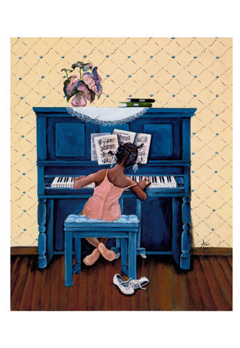 Framed Art Rhapsody in A Minor (notecard) by Annie Lee | 8 x 5 ½