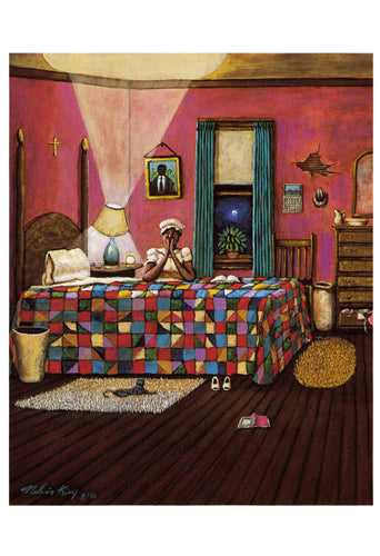Framed Art Calling Home (notecard) by Melvin King | 8 x 5 ½