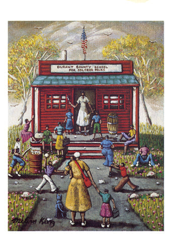Framed Art Durant County School (notecard) by Melvin King | 8 x 5 ½