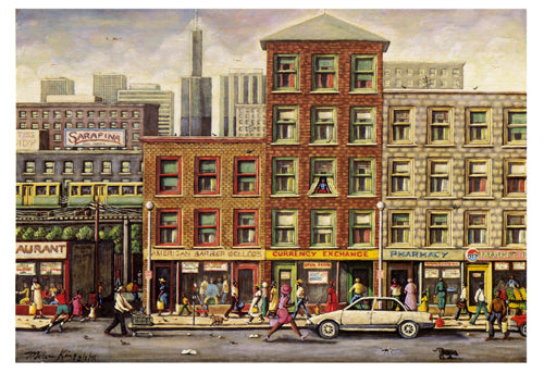 Framed Art State Street (notecard) by Melvin King | 5 ½ x 8