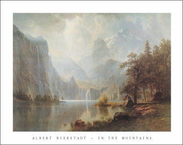 In the Mountains by Albert Bierstadt | 22 x 28 Fine Art Print