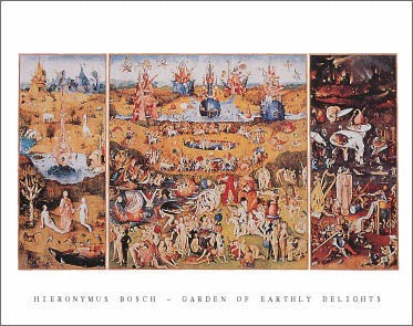 Garden of Earthly Delights by Hieronymus Bosch | 22 x 28 Fine Art Print