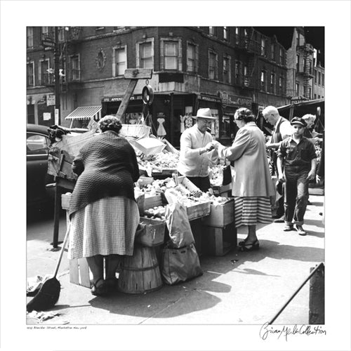 Framed Art Bleecker Street, Manhattan, 1956 by Merlis Collection