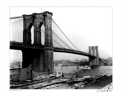 Brooklyn Bridge, New York, 1905 by Merlis Collection