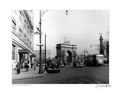 Grand Army Plaza, Brooklyn, 1948 by Merlis Collection
