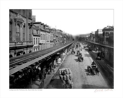 Framed Art The Bowery, New York City, 1887 by Merlis Collection