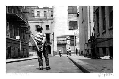 Framed Art Minetta Street Games, Manhattan, New York, 1955 by Merlis Collection