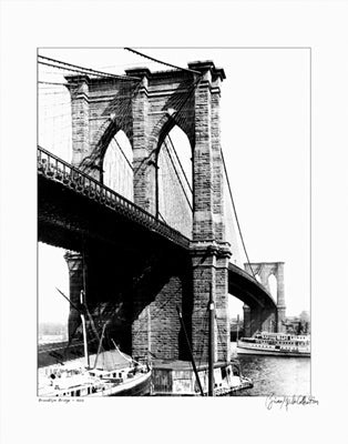 Framed Art Brooklyn Bridge, New York, 1925 by Merlis Collection