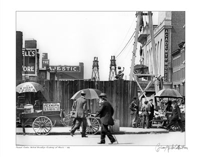 Framed Art Peanut Vendor Behind BAM, 1918 by Merlis Collection