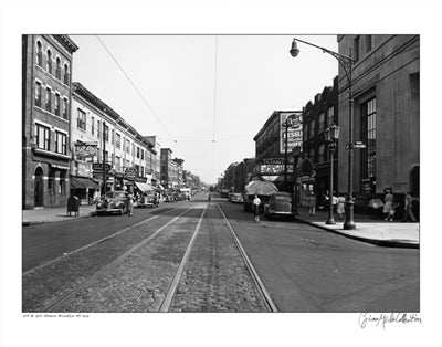 Framed Art 5th and 7th Avenue, Brooklyn, 1945 by Merlis Collection