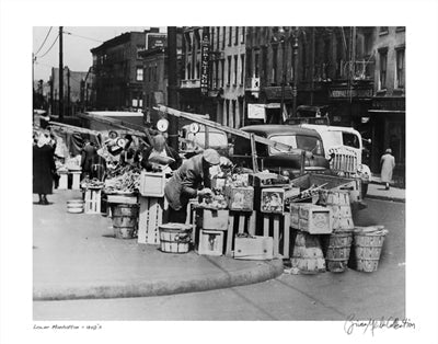 Framed Art Lower Manhattan, 1940's by Merlis Collection | 11 x 14