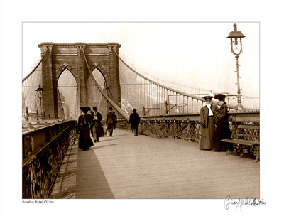 Framed Art Brooklyn Bridge, New York, 1905 by Merlis Collection