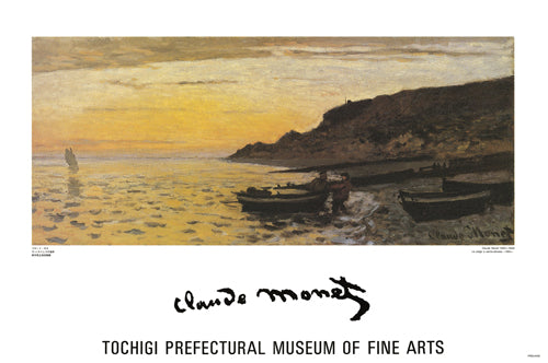 La Plage a Sainte-Adresse by Claude Monet | 21 x 31 5/8 Fine Art Print