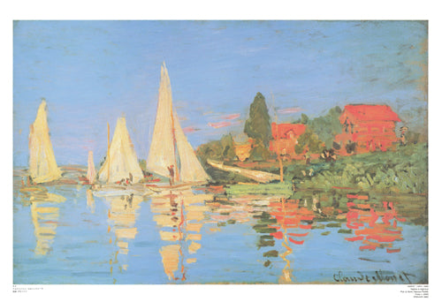 Régates à Argenteuil by Claude Monet | 21 5/8 x 31 ½ Fine Art Print