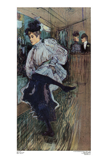 Jane Avril Dansant by Henri de Toulouse-Lautrec | 31 3/8 x 21 5/8 A