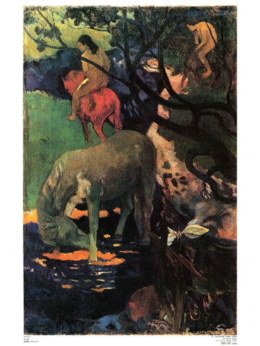 Framed Art Le Cheval Blanc by Paul Gauguin | 31 ½ x 23 ½