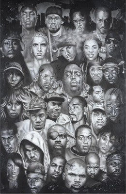 Hip-Hop Montage by Herbert Beyer | 36 x 24 Fine Art Print
