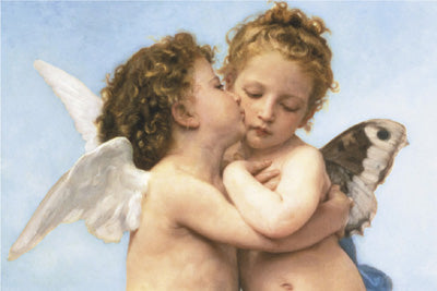Le Premier Baiser by William-Adolphe Bouguereau | 24 x 36 Fine Art Print