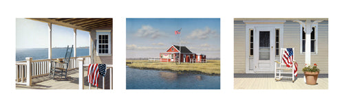 Summer Trio (triptych) by Daniel Pollera | 12 x 38 1/2 Fine Art Print